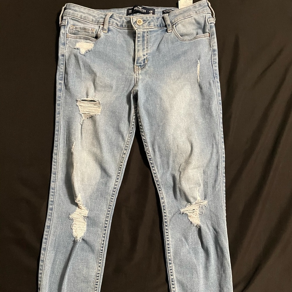 Mid-rise crop super skinny